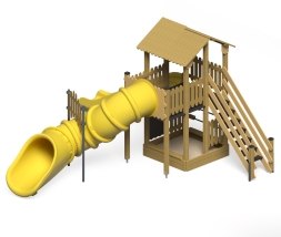 Игровой комплекс Эко Домик на дереве ИК-123.1 для детской площадки, фото 2