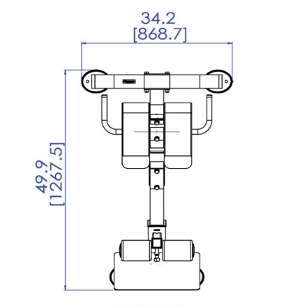 Гиперэкстензия Powertec Crunch P-HC10 оптом, фото 12