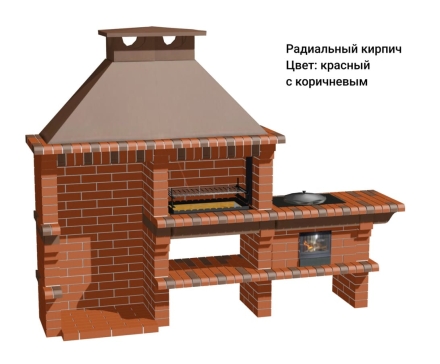 Печь Аристократ 824 Прямоугольный кирпич микс коричневого с желтым оптом, фото 8