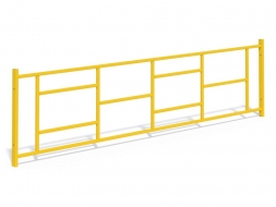 МФ 7.084 Ограждение металлическое прямое 2,5 м. в сборе, фото 2