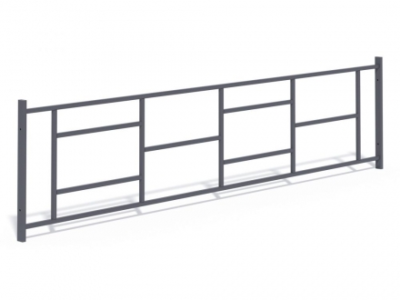 МФ 7.084 Ограждение металлическое прямое 2,5 м. в сборе оптом, фото 5