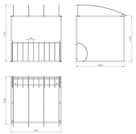 Модульная парковка &quot;Stolz&quot; с навесом оптом, фото 5