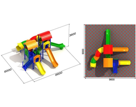 Детская игровая площадка Маугли 3.1 оптом, фото 2
