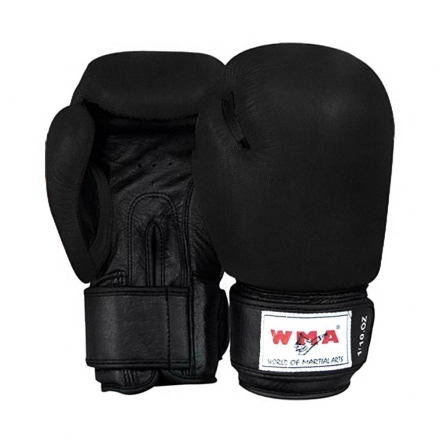 Перчатки боксерские WMA к/з 10oz черный WBG-261-BB оптом, фото 1