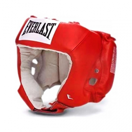Шлем открытый Everlast USA Boxing M кожа красн. 610200U оптом, фото 2