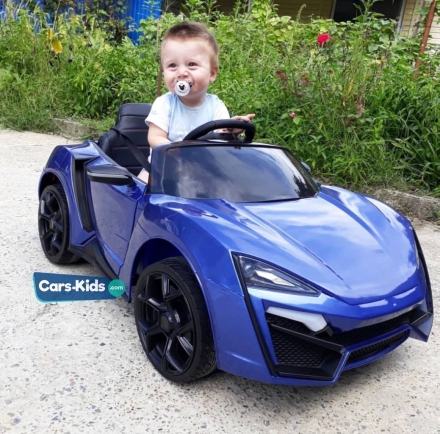 Электромобиль Lykan Hypersport QLS 5188 4WD синий оптом, фото 4