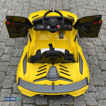 Электромобиль Lamborghini Aventador SVJ A333MP желтый оптом, фото 10
