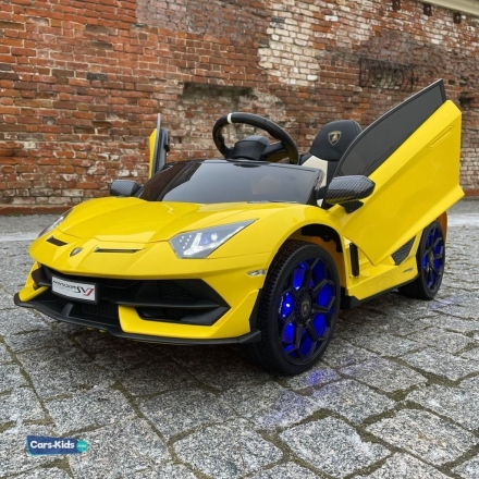 Электромобиль Lamborghini Aventador SVJ A333MP желтый оптом, фото 1
