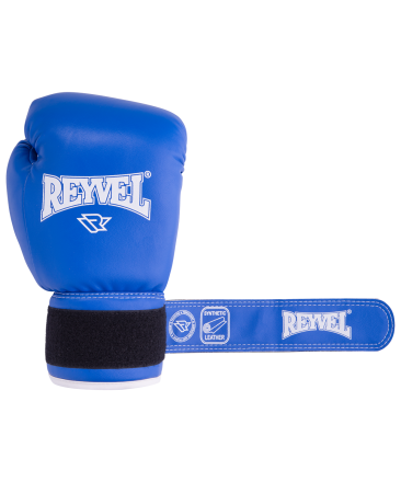 Перчатки боксерские RV-101, 8oz, к/з, синие оптом, фото 4