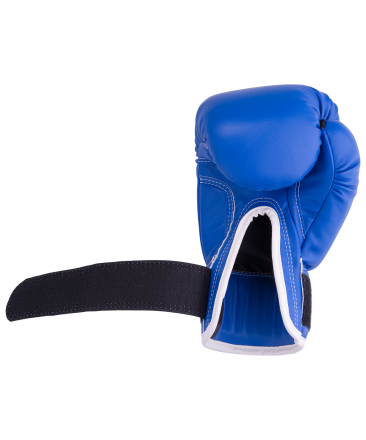 Перчатки боксерские RV-101, 8oz, к/з, синие оптом, фото 5