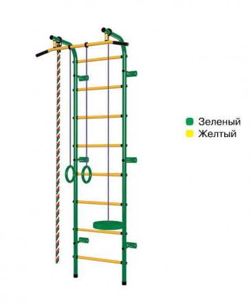 Детский спортивный комплекс Пионер С1Р зелёно/жёлтый оптом, фото 1