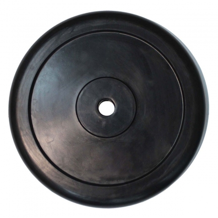 Диск обрезиненный ZSO черный Classic  D-26, 25 кг оптом, фото 1