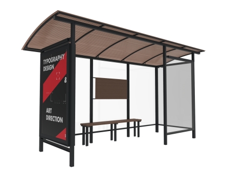 Автобусный павильон &quot;Стандарт-Л3&quot; оптом, фото 1