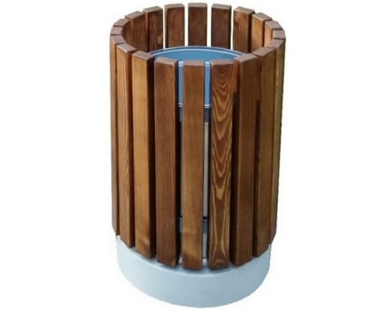 Урна «Город» круглая на бетонном основании оптом, фото 1