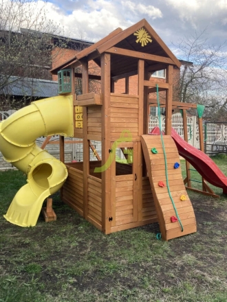 Детская площадка IgraGrad Клубный домик 2 с трубой и рукоходом оптом, фото 6