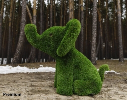 Топиари слоник Малыш - газон Premium, фото 2