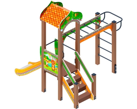 Детская игровая площадка Полянка ДИК 1.16.05-01 Н 750 оптом, фото 3