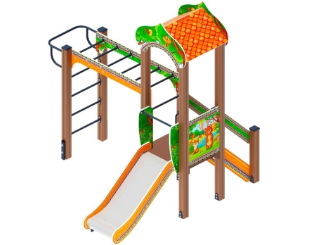 Детская игровая площадка Полянка ДИК 1.16.05-01 Н 750 оптом, фото 1