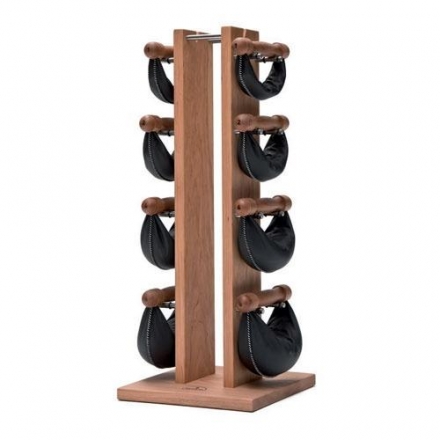 Набор гантелей с подставкой NOHrD Swing Turm, материал: вишня, общий вес: 40 кг оптом, фото 1