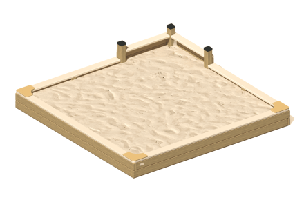 Песочница ПС-07.1 для детской площадки оптом, фото 1