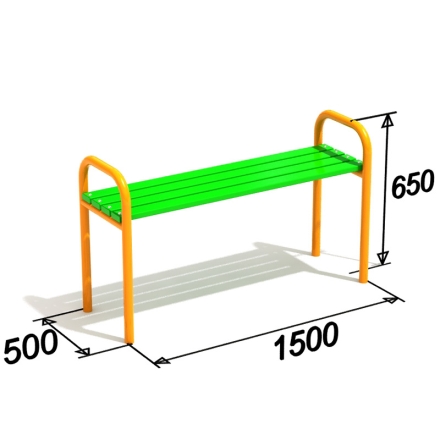 Лавочка детская для игровой площадки оптом, фото 2