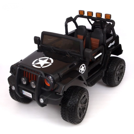 Электромобиль Jeep Wrangler 4WD WXE1688 T555MP черный оптом, фото 7