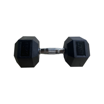 Обрезиненная гексагональная гантель INEX Hex Dumbbell 20 кг оптом, фото 1