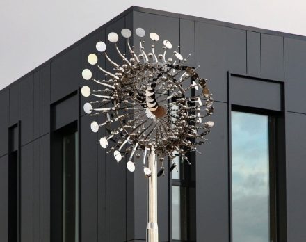 Скульптура из нержавеющей стали Пульсар Стандартный размер, трубчатое основание из нержавеющей стали оптом, фото 3