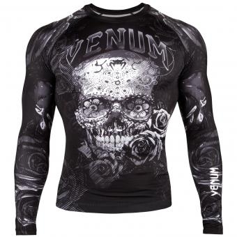 Рашгард Venum Santa Muerte 3.0 Black/White L/S оптом, фото 1