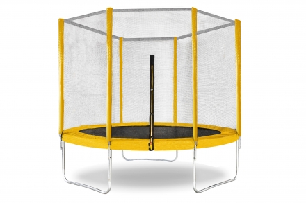Батут с защитной сеткой &quot;Trampoline 8&quot; диаметр 2,4 м жёлтый оптом, фото 1