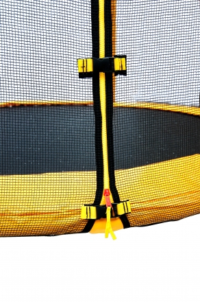 Батут с защитной сеткой &quot;Trampoline 8&quot; диаметр 2,4 м жёлтый оптом, фото 2
