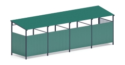 Навес контейнерной площадки для мусора (4 секции) МФ 55.02.03.4-01, фото 2 Навес контейнерной площадки для мусора (4 секции) МФ 55.02.03.4-01, фото 2