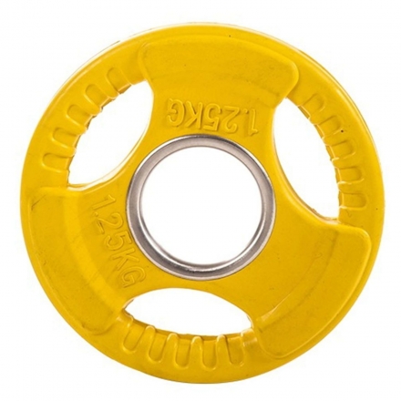Диск обрезиненный ZSO цветной 3 HANDLE  D-51,  1,25 кг оптом, фото 1