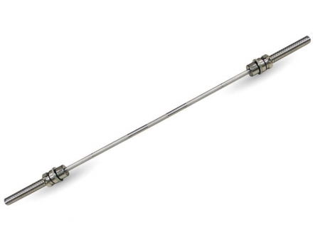 Прямой усиленный гриф Barbell MB-BarM50-2200O, олимпийский замок, до 350 кг оптом, фото 1