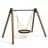 Качели Гнездо AW ДГ1 одинарные на деревянных стойках для детской площадки оптом