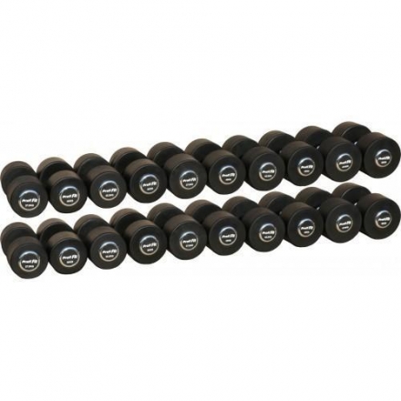 Гантельный ряд PROFI-FIT PROFESSIONAL 27,5 кг - 50 кг (10 пар), шаг 2,5 кг оптом, фото 1