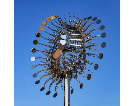 Скульптура из нержавеющей стали Пульсар Стандартный размер, 8-гранное конусовидное основание из нержавеющей стали оптом, фото 2