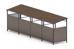 Навес контейнерной площадки для мусора (4 секции) МФ 55.02.03.4-02, фото 2 Навес контейнерной площадки для мусора (4 секции) МФ 55.02.03.4-02, фото 2