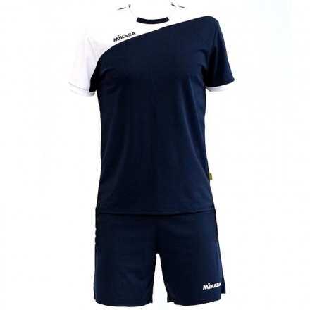 Форма волейб. муж. &quot;MIKASA&quot;, арт. MT351-061-M, р. M, 100% полиэстер, темносине-белый оптом, фото 1