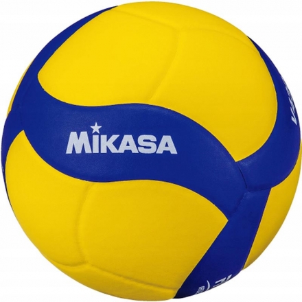 Мяч вол. &quot;MIKASA V430W&quot;, р.4, вес 195-225г, синт.кожа (ПУ), 18 пан, маш.сш., бут.кам, желто-синий оптом, фото 1