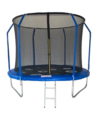 Батут 10FT 3.05м SportElite PLAY фиберглас с принтом, защитной сеткой внутрь, с лестницей FR-80-10FT оптом, фото 1
