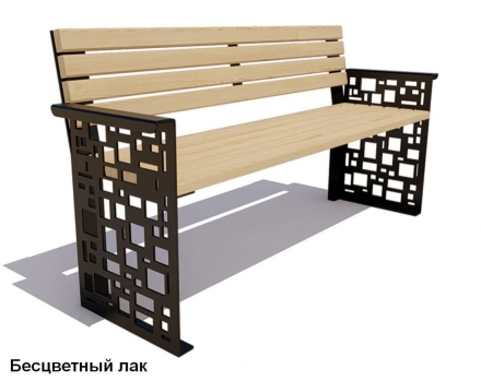 Скамейка уличная Барселона, Сосна 1,5 м оптом, фото 1