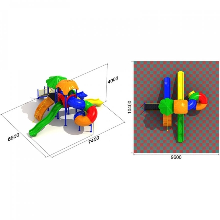 Детская площадка Джунгли 2.3 оптом, фото 3
