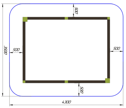Песочница Стрекоза M ПСL-04 для детской площадки оптом, фото 2