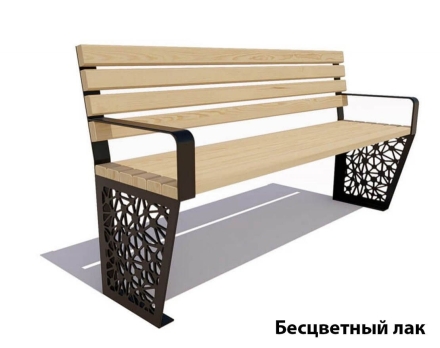 Парковая скамейка Сколково, Лиственница 2 м оптом, фото 2