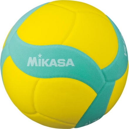 Мяч вол. &quot;MIKASA VS170W-Y-G&quot;, р.5, вес 160-180 г, FIVB Insp,синт.пена ТПЕ, клеен,18 пан,бут.кам,жел оптом, фото 1