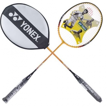 Ракетка бадминтонная Yonex, любительская, стальной стержень, алюминиевый обод, мультиколор оптом, фото 1
