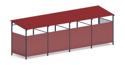 Навес контейнерной площадки для мусора (4 секции) МФ 55.02.03.4-04, фото 2 Навес контейнерной площадки для мусора (4 секции) МФ 55.02.03.4-04, фото 2