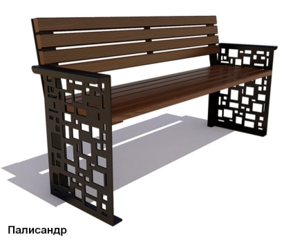Скамейка уличная Барселона, Сосна 1,8 м оптом, фото 2