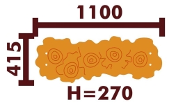 Скамейка детская 26004 для игровой площадки, фото 2